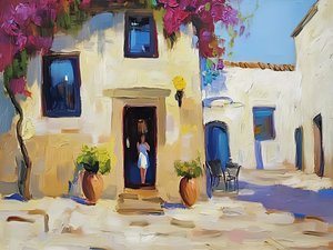 Vchod do vesnice Bougainvillea od Avanesova Elena