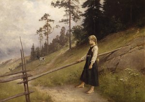 Dairymaid (olej na plátně)
