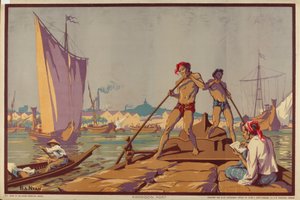 Rangoon Port, sarjasta "Burma: A Land of Rich Resources" od Ba Nyan