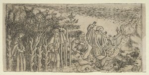 Dante Lost in the Wood: Escape and Meeting Virgil, Canto I, 1481. od Baccio Baldini