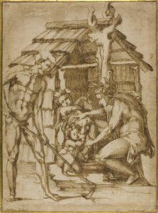 První rodina před úkrytem, 1547-48 od Baccio Bandinelli