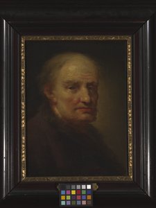 Hlava starého muže (olej na dřevě) od Balthasar Denner