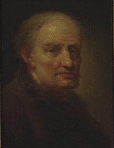 Hlava starého muže (olej na plátně) od Balthasar Denner