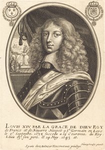 Ludvík XIV., král Francie od Balthasar Moncornet after Henry Stresor