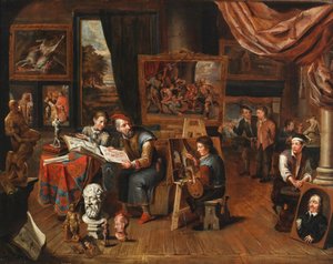 Umělecký ateliér od Balthasar van den Bossche