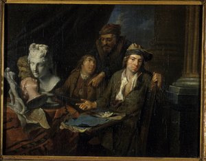 Artists Studio, 1703 od Balthasar van den Bossche