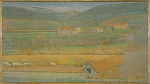 Údolí Yonne od Balthus Klossowski de Rola
