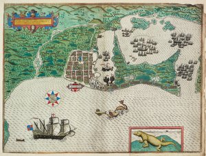 Mapa Cartageny od Baptista Boazio