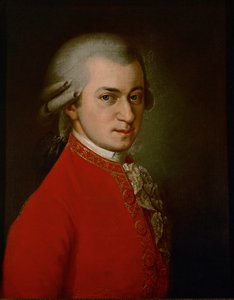 Wolfgang Amadeus Mozart ... (olej na plátně)