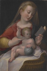 Madonna and Child, c.1580-85 (olej na plátně)