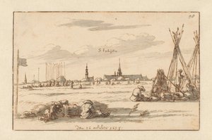 Tábořiště armády Willema III poblíž Sint-Truiden, Limburg