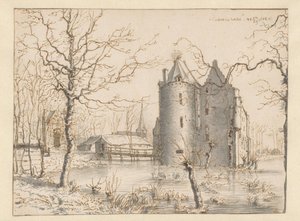 Pohled na hrad Frisselstein, Veghel