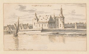 Pohled na hrad Ravenstein, Severní Brabantsko