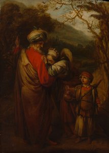 Abraham propouští Hagar a Izmaela, 1658.