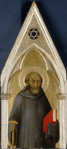 Saint, cca 1340 (tempera na topolovém dřevě) od Barna da Siena