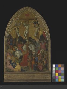 Ukřižování (tempera a zlato na dřevě) od Barnaba da Modena