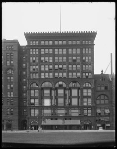 Fine Arts Building, Chicago, Illinois, USA, cca 1903 (černobílá fotografie) od Barnes and Crosby