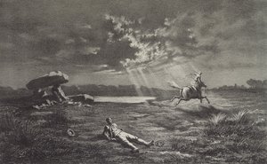 Follet dEpnell, ilustrace pro Legendes Rustiques od George Sand (1804-76) 1858 od Maurice Sand