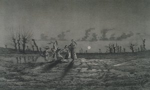 Lavandieres aneb Noční pradleny, ilustrace k Legendes Rustiques, George Sandová (1804-76) 1858