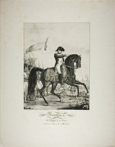 Napoleon v doprovodu svých dobrých mužů se 1. března 1815 vrací do Francie od Baron François Pascal Simon Gérard