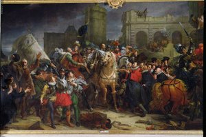 Vstup Jindřicha IV. (1553-1610) do Paříže, 22. března 1594 od Baron François Pascal Simon Gérard