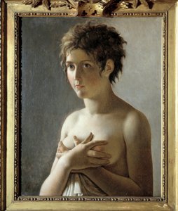 Portrét dívky v poprsí - Obraz Pierre Narcisse (Pierre-Narcisse) Guerin (1774-1833) od Baron Pierre Narcisse Guerin