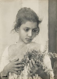 [Dívka s rozmarýnem] od Baron Wilhelm von Gloeden