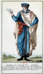 Adresář: “”člen Rady starověku”” Rytina barona de Vincka (19. století) Paris, B.N. od Baron de Vinck