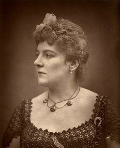 Britská herečka Henrietta Lindley ve filmu Jim the Penman, 1886 od Barraud