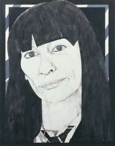 Portrét Beryl Bainbridge, ilustrace pro Cosmopolitan, 70. léta (kvaš na palubě)