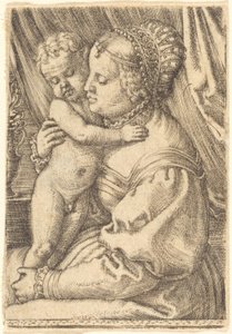Madonna s květinovou vázou od Barthel Beham