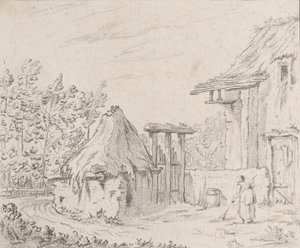 Hospodářský dvůr, 1758. od Barthélémy Augustin Blondel d