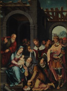 Klanění mudrců od Bartholomaeus Bruyn the Elder