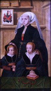 Francouzsky: Portrait de Katharina Von Gail et ses deux filles Katharina von Gail