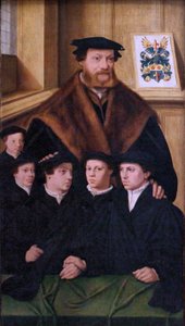 Francouzsky: Portrait de Philipp Von Gail, marchand de Cologne et membre du Conseil de cette ville, et ses cinq fils Philipp von Gail.