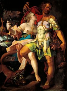Odysseus a Circe, Bartholomaeus Spranger (1546-1611) od Bartholomaeus Spranger