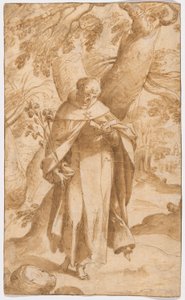 Svatý Dominik Čtení od Bartholomaeus Spranger