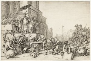 Joseph distribuující obilí do Egypta od Bartholomeus Breenbergh