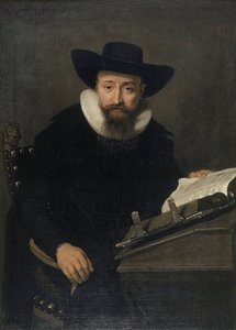 Portrét neznámého muže, pravděpodobně protestantského ministra od Bartholomeus van der Helst