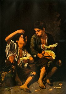 Chlapci jedí ovoce, 1645, 1938