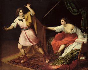 Josefa a Potifarova žena od Bartolomé Esteban Murillo