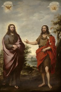 Svatý Jan Křtitel ukazující na Krista, kolem roku 1655 od Bartolomé Esteban Murillo