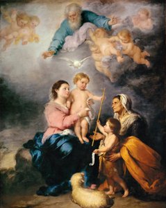 Svatá rodina Panna ze Sevilly od Bartolomé Esteban Murillo