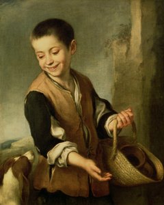 Chlapec se psem, kolem 1650 od Bartolomé Esteban Murillo