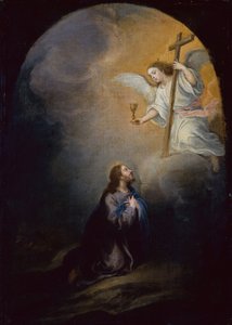 Kristus v Olivové zahradě (olej na plátně) od Bartolomé Esteban Murillo