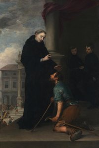 Svatý Tomáš z Villanuevy uzdravuje chromého od Bartolomé Esteban Murillo