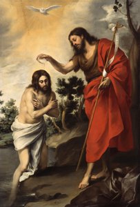 Kristův křest od Bartolomé Esteban Murillo