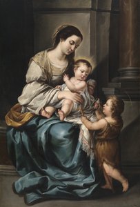 La Serrana aneb Madona s dítětem sv. Jana (olej na plátně) od Bartolomé Esteban Murillo