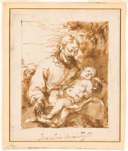 Svatý Josef a spící dítě od Bartolomé Esteban Murillo