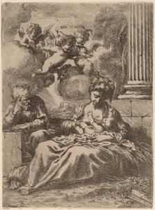 Svatá rodina sloupem, c. 1655.